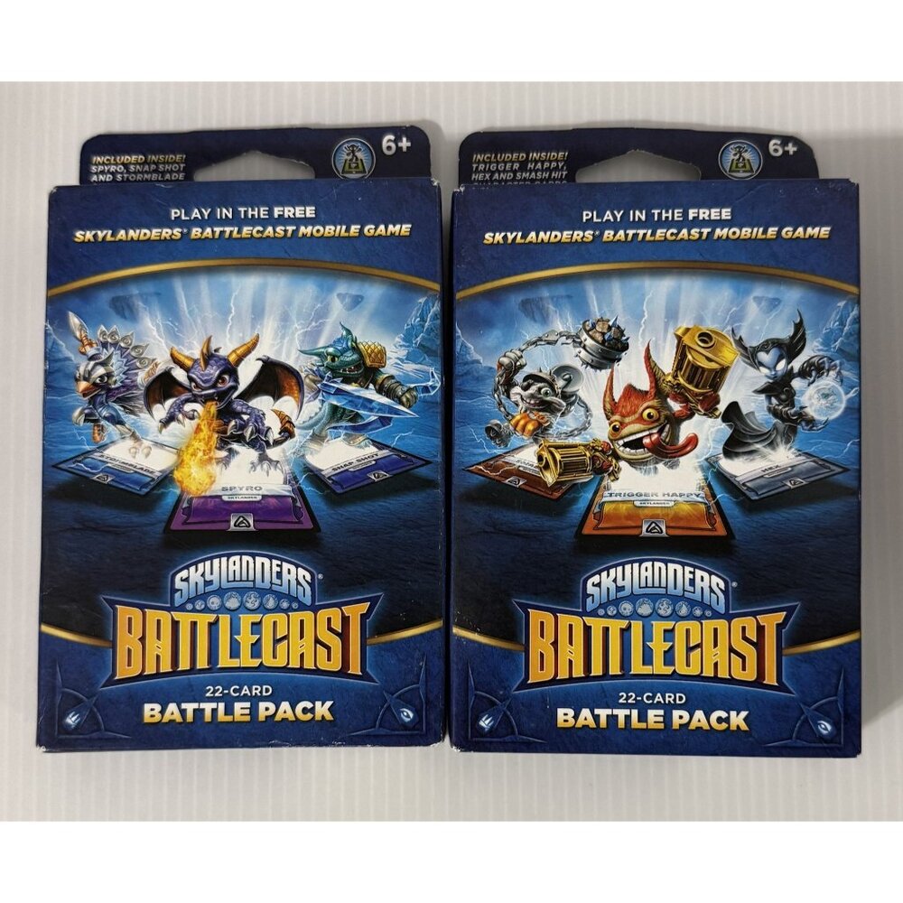 Skylanders Battlecast 22-Card Battle Pack Digital Gaming For Mobile Lot of‎ 2